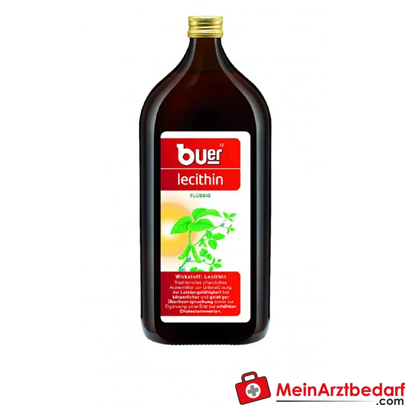 Buer Lecithin flüssig 1000 ml Tonikum Unterstützung Körper Geist