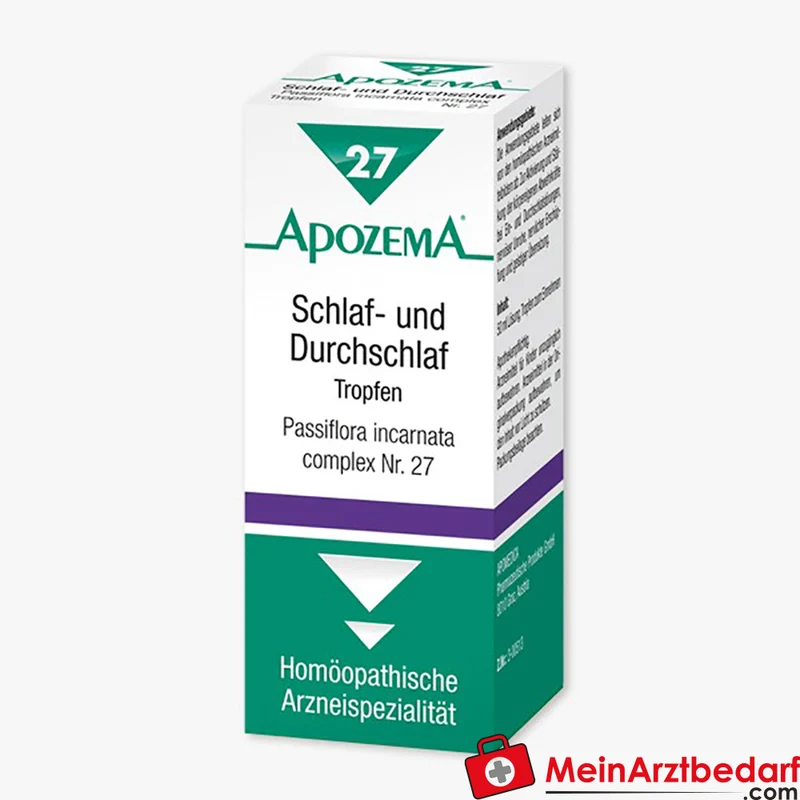 Apozema Schlaf- und Durchschlaf-Tropfen Nr.27 50 ml, homöopathisch bei Ein- und Durchschlafstörungen